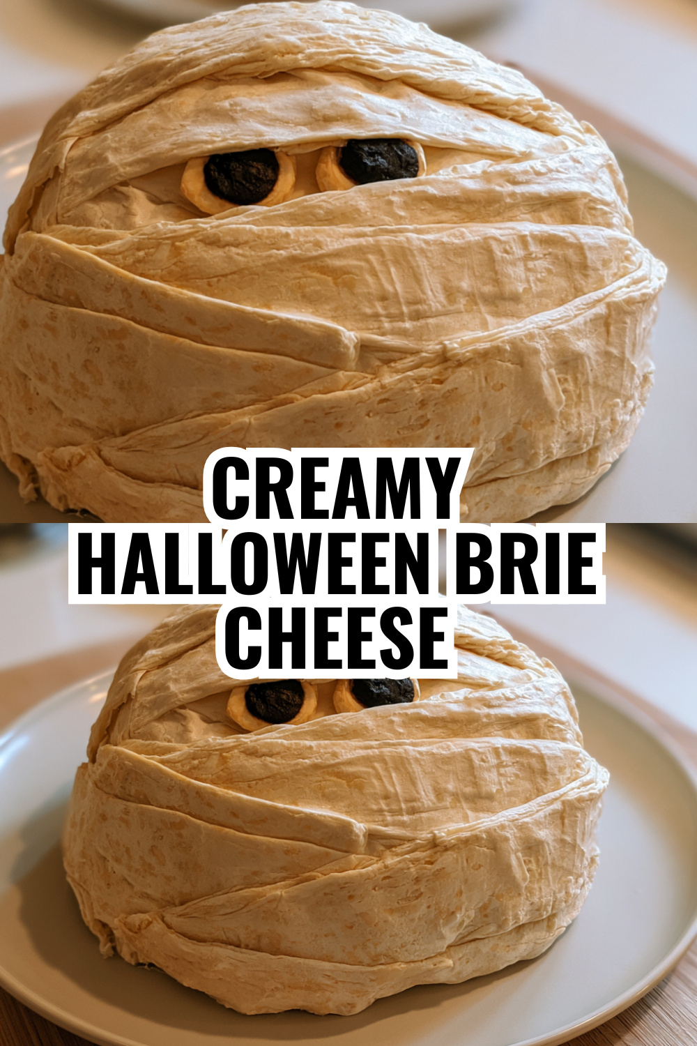 Creamy Halloween Brie Appetizer — Three-Ingredient Puff Pastry Magic