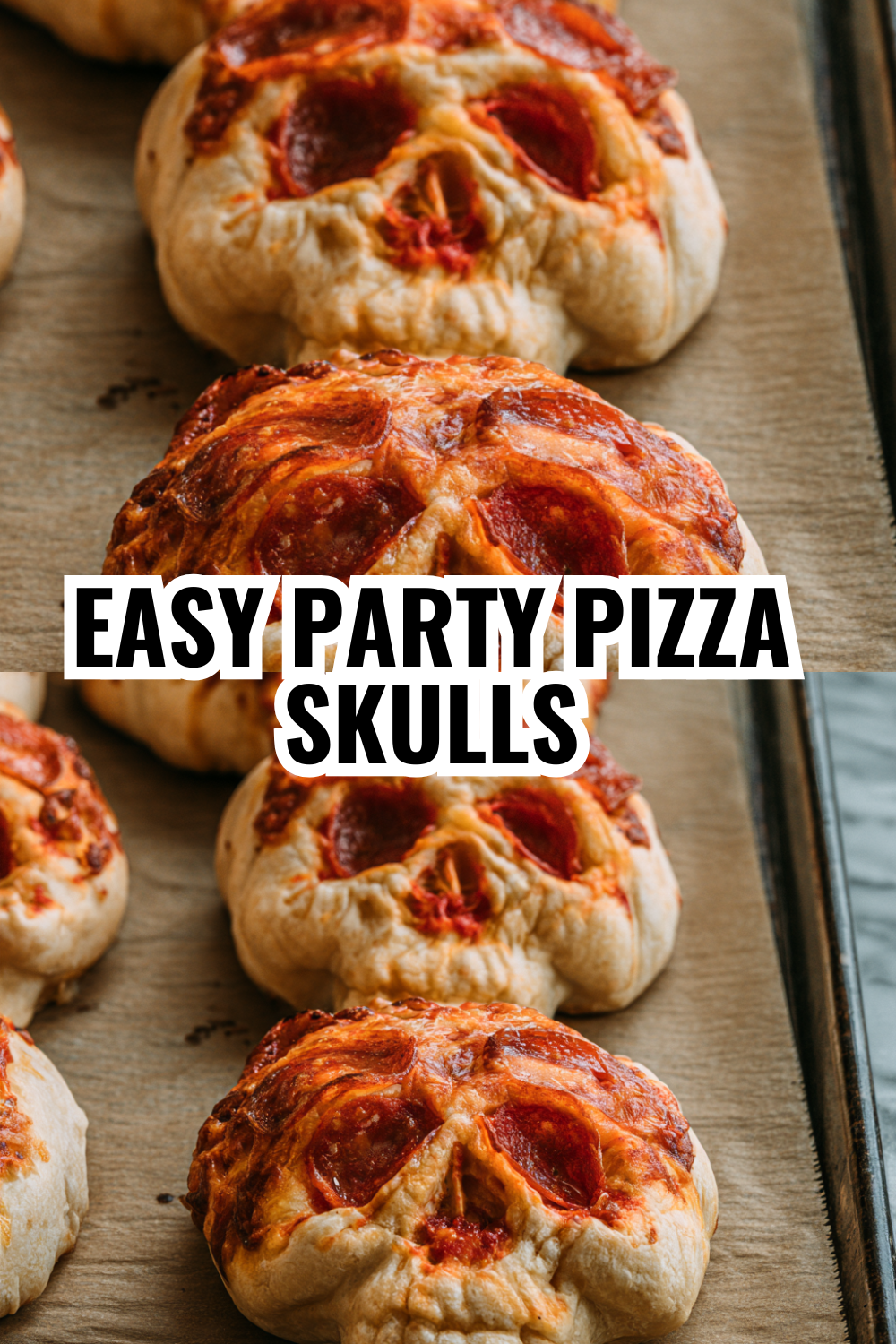 Easy Skull Pizza Appetizers for Your Halloween Party Spread