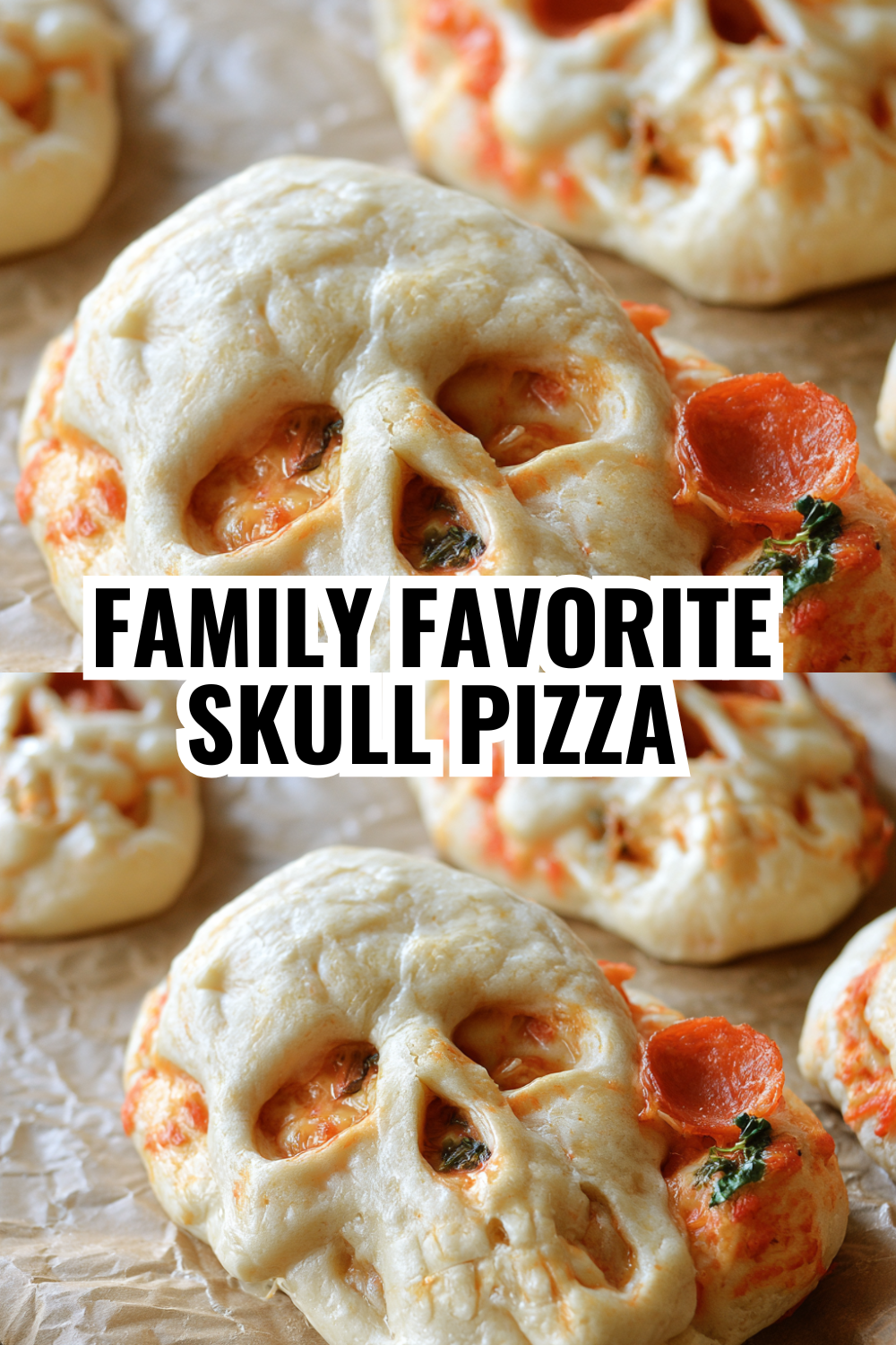 Family Favorite Skull Pizza — Make a Double Batch for Leftovers