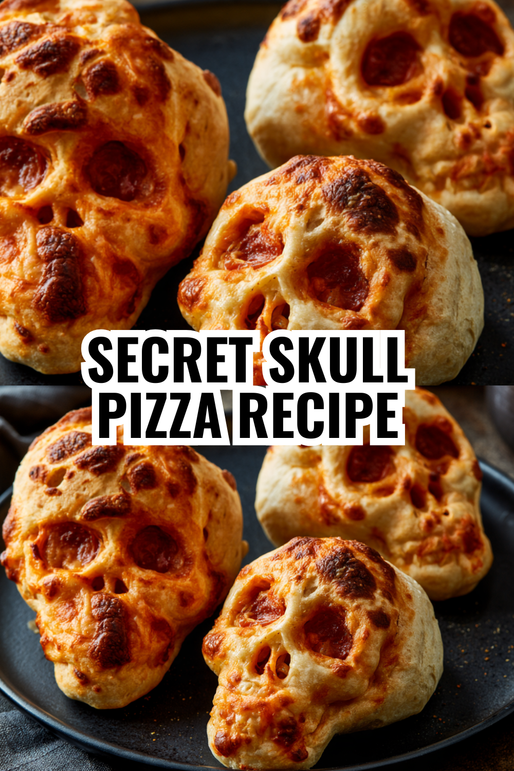 Crescent Dough Skull Pizza — The Easiest Halloween Food Ever