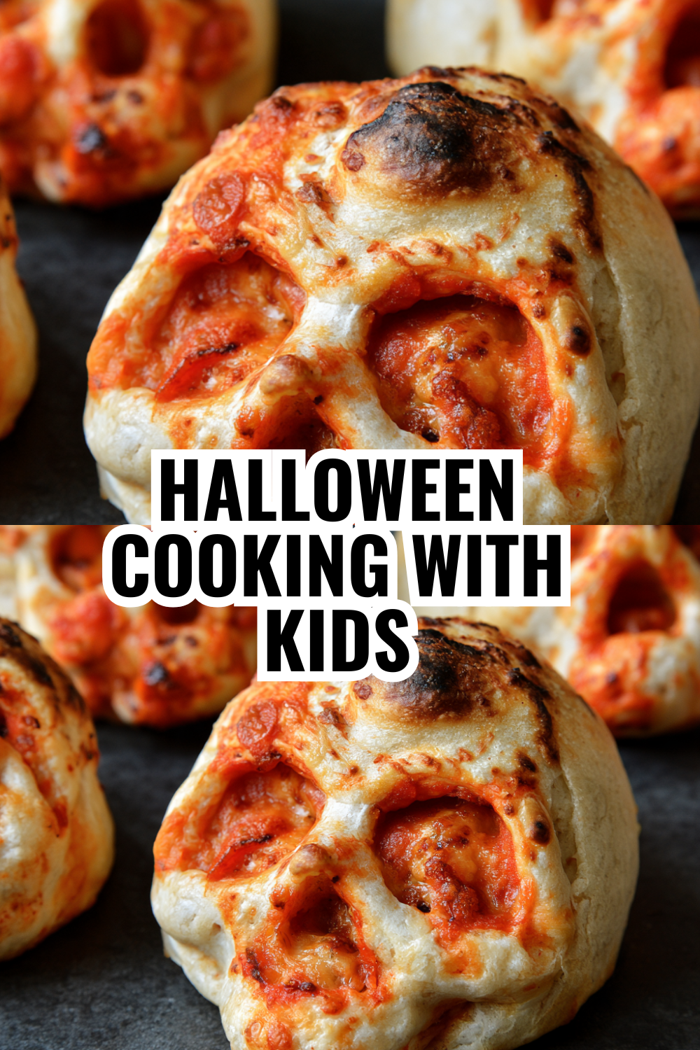 Halloween Cooking with Kids — Skull Pizza Pockets They'll Love Making