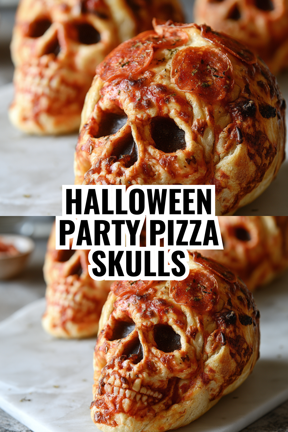 Halloween Skull Pizza Bites — Better Than Takeout and Super Easy