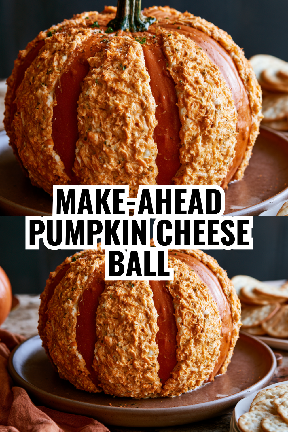 Pumpkin Cheese Ball Charcuterie Board — Perfect Holiday Centerpiece