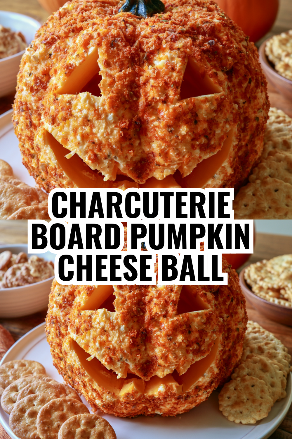 Thanksgiving Charcuterie Pumpkin Cheese Ball — Show-Stopping Centerpiece