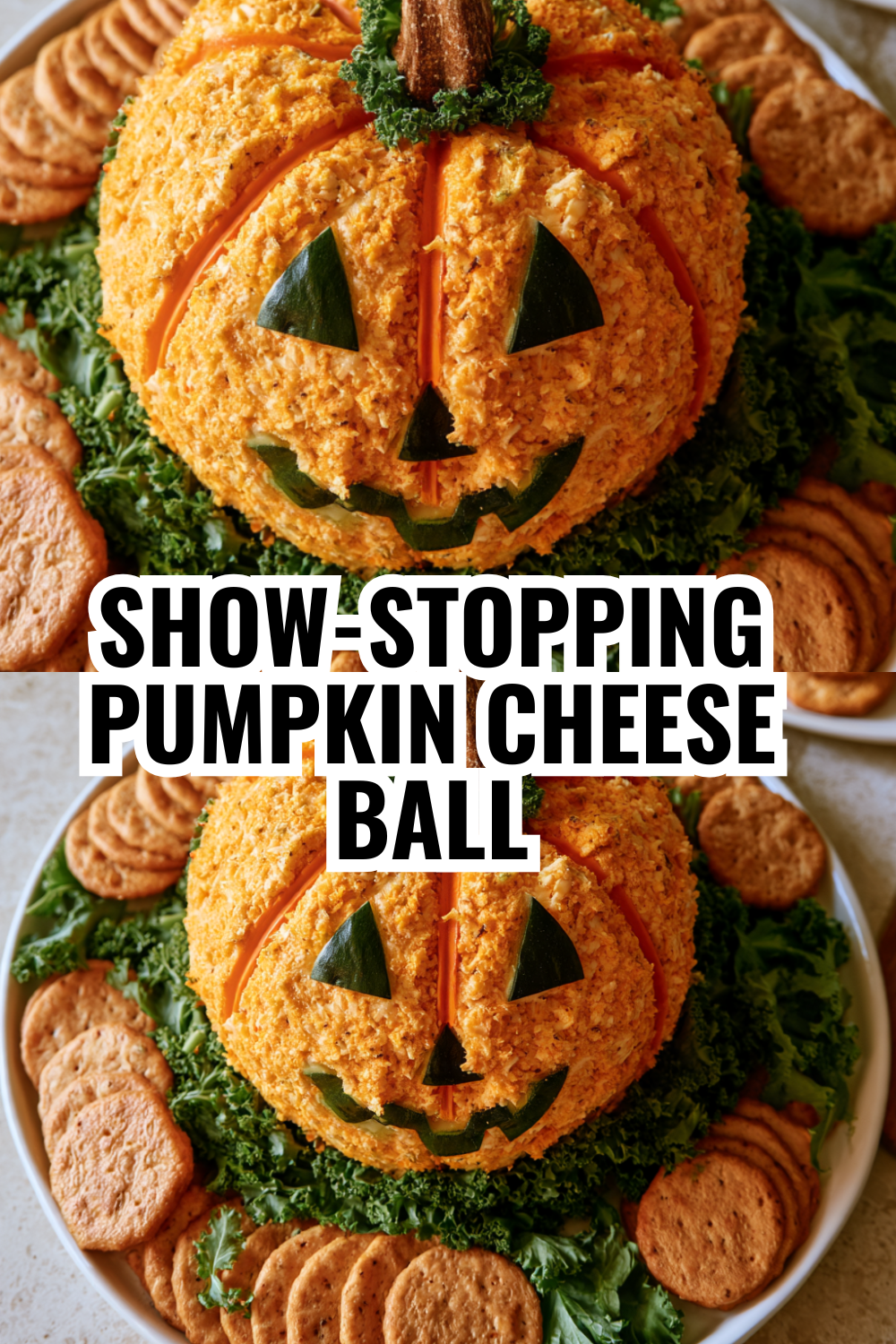 Restaurant-Quality Pumpkin Shaped Cheese Ball for Fall Dinner Parties