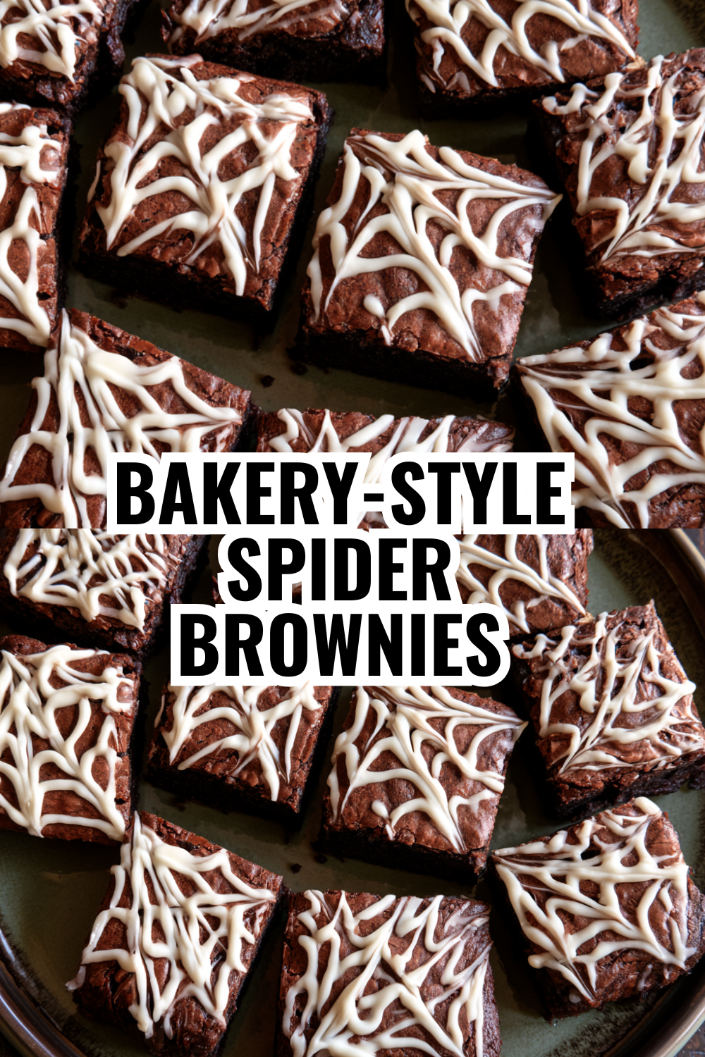 White Chocolate Spider Web Brownies — The Secret Ingredient That Makes Them Pop