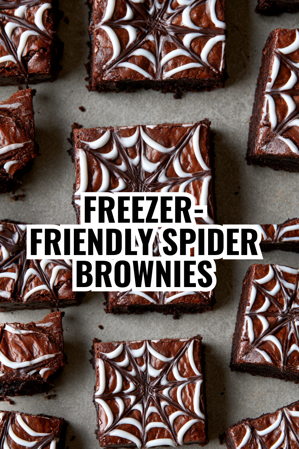 Freezer-Friendly Spider Web Brownies — Make Ahead for Halloween Parties and Last-Minute Treats