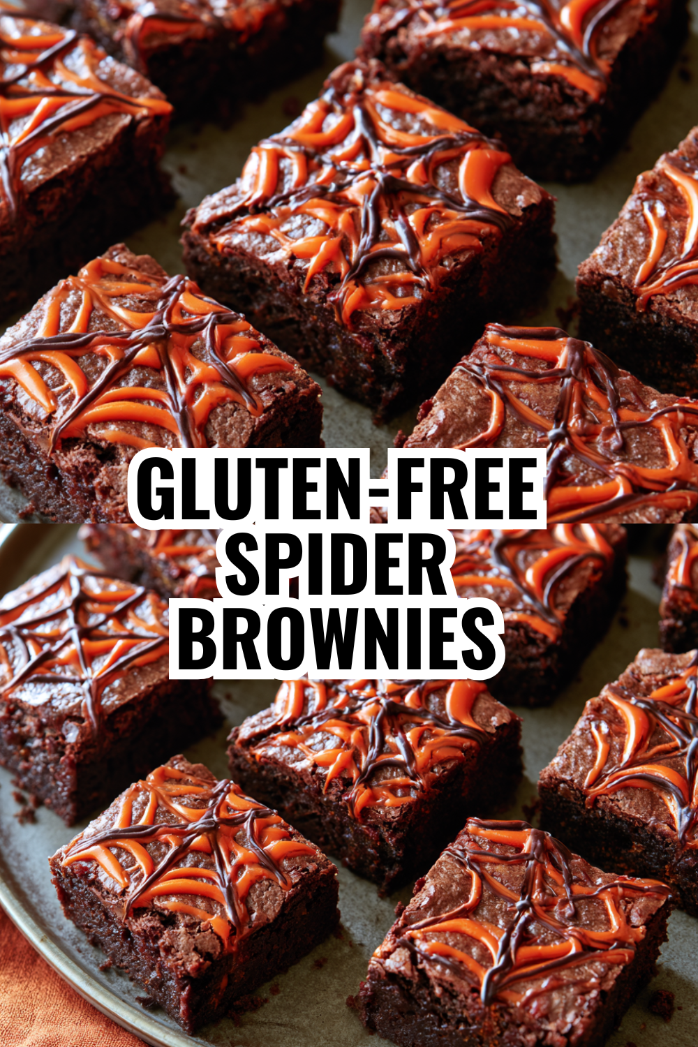 Gluten-Free Spider Brownies — Spooky Halloween Dessert Everyone at the Table Can Enjoy