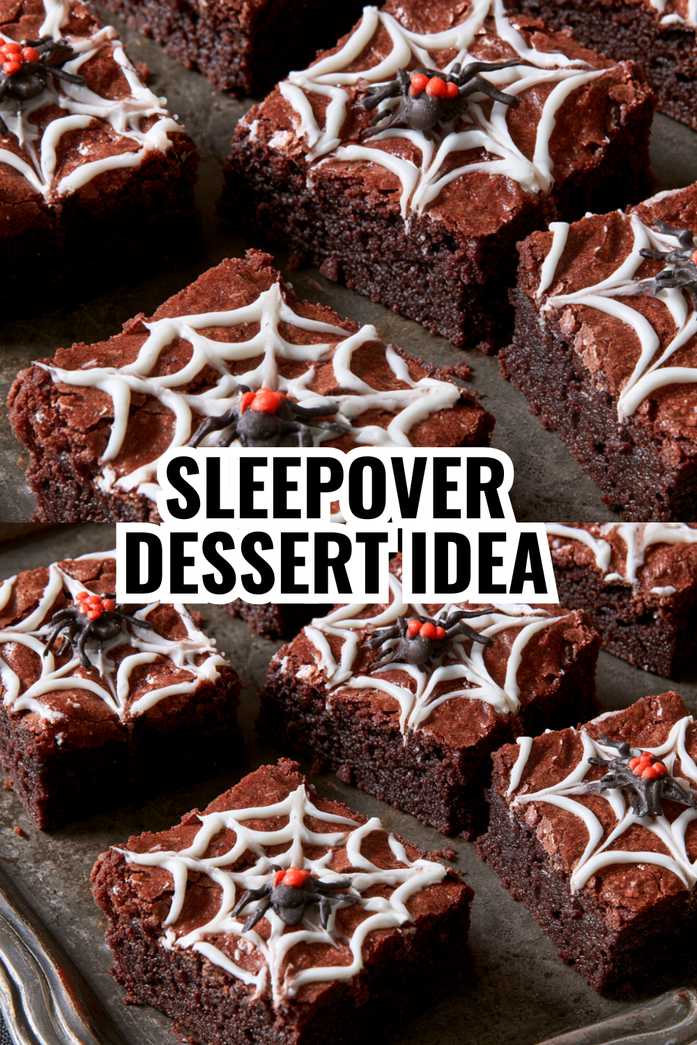 Potluck Spider Brownies — Impressive Halloween Dessert That Travels Well and Stays Fresh