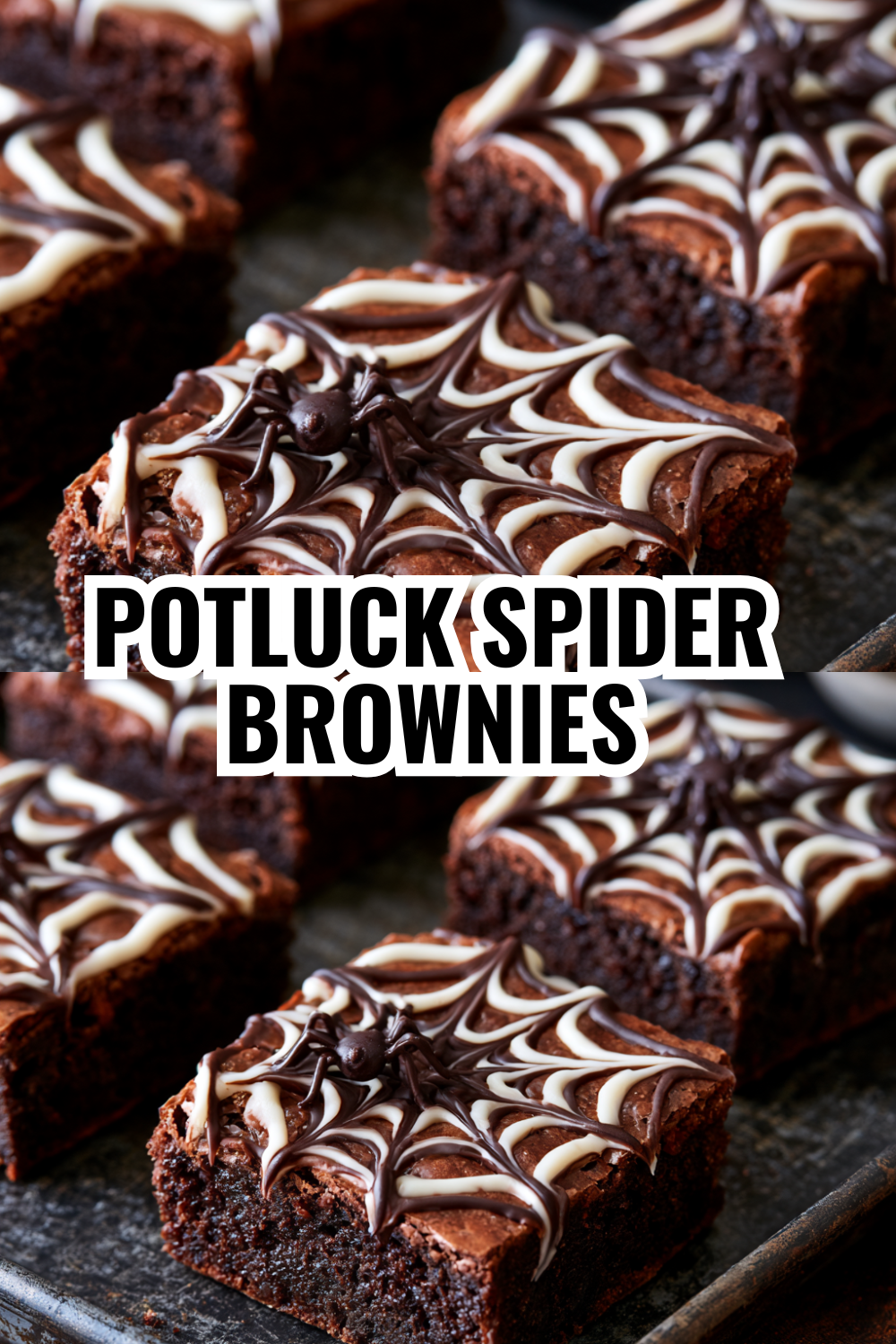 Dairy-Free Spider Web Brownies — Rich Chocolate Flavor Without Cream Cheese or Butter