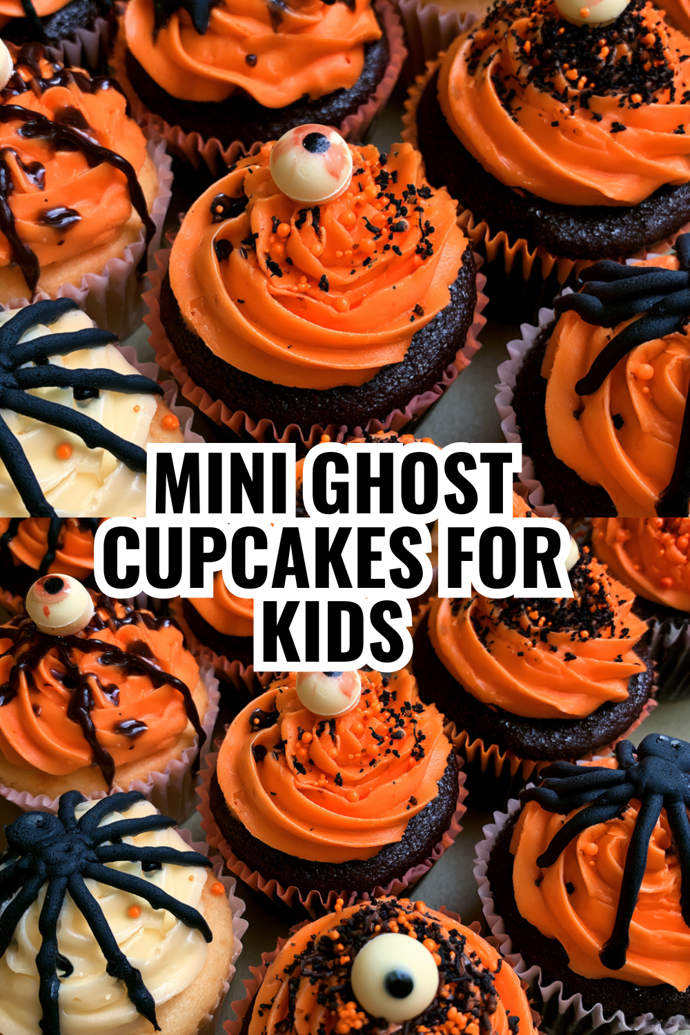 Mini Ghost Cupcakes Perfect for Kids' Halloween Party Favors