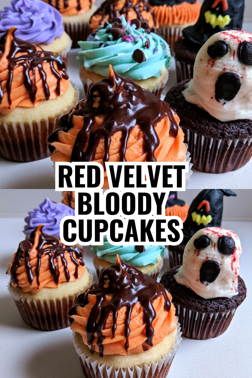 Bloody Red Velvet Cupcakes — Perfect Halloween Party Dessert Idea