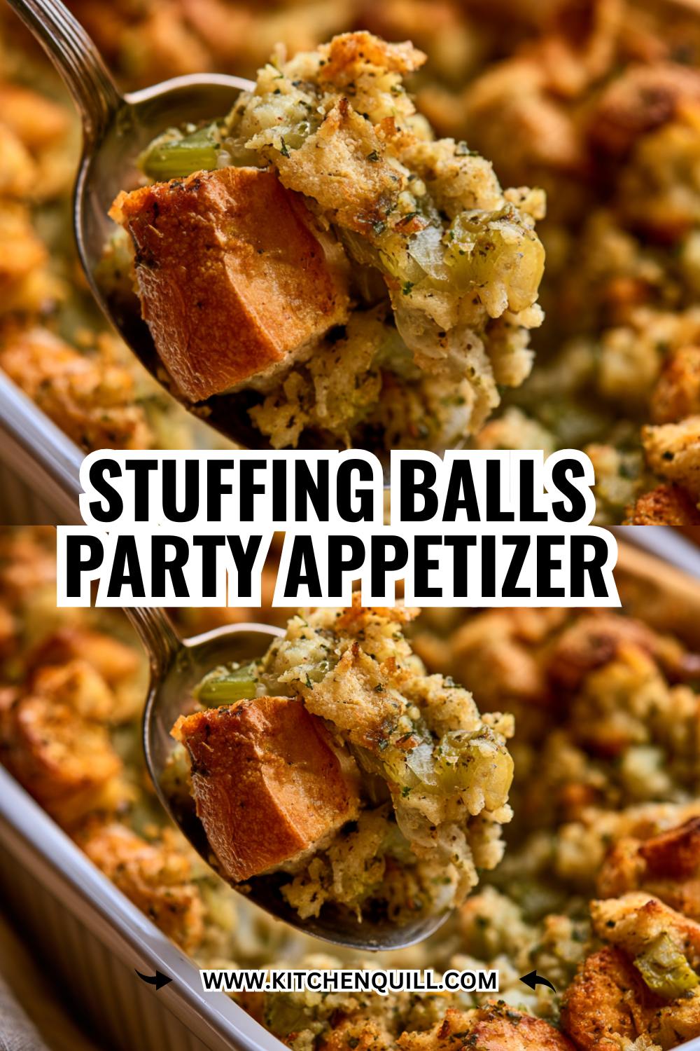 Stuffing Balls Appetizer Recipe — Perfect for Friendsgiving or Thanksgiving Potluck