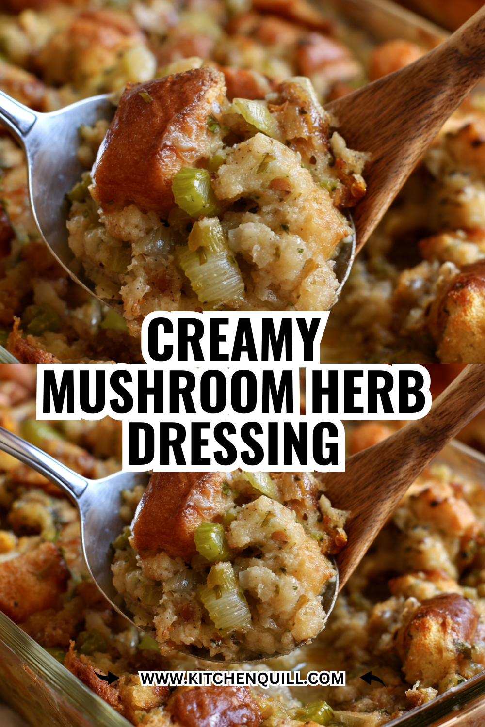 Creamy Mushroom Herb Dressing (Fancy Enough to Impress Your In-Laws)