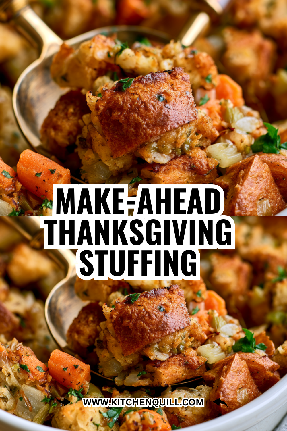 Make-Ahead Thanksgiving Stuffing (Prep the Night Before for Stress-Free Morning)