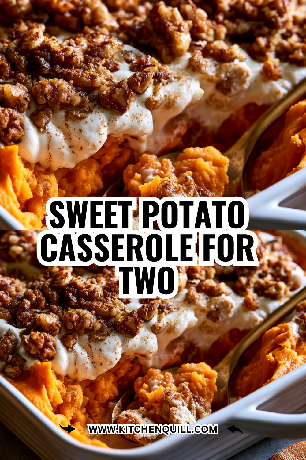 Small Batch Sweet Potato Casserole for Two (or Four!)