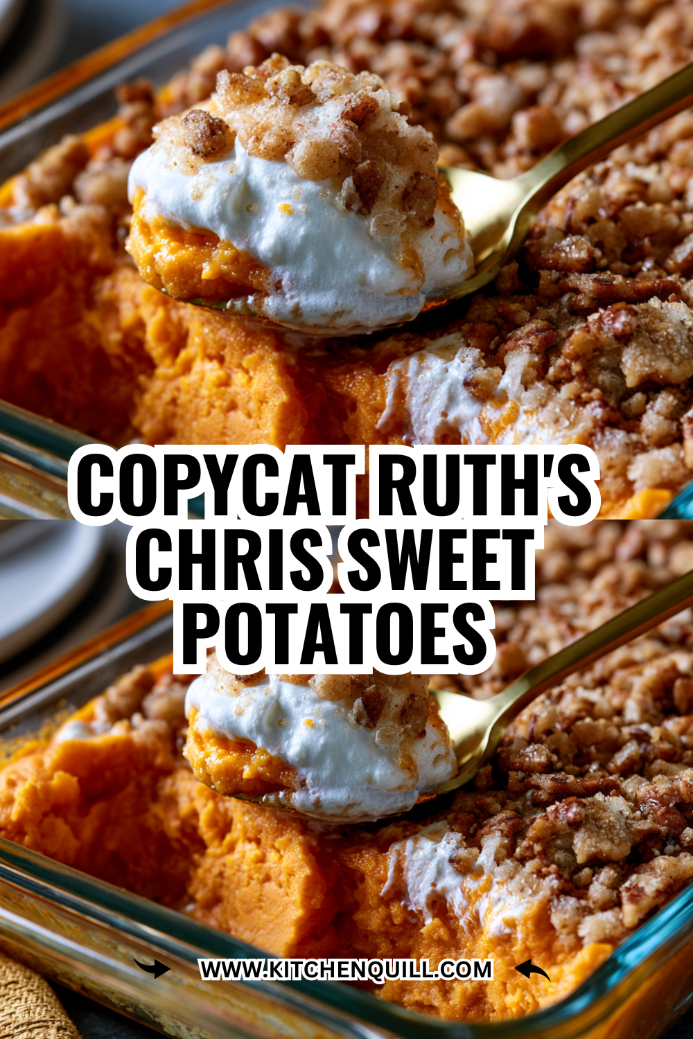 Copycat Ruth's Chris Sweet Potato Casserole (Pecan Crust Version)