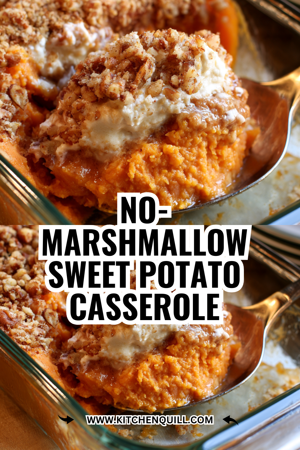 Sweet Potato Casserole Without Marshmallows (Brown Sugar Pecan Version)