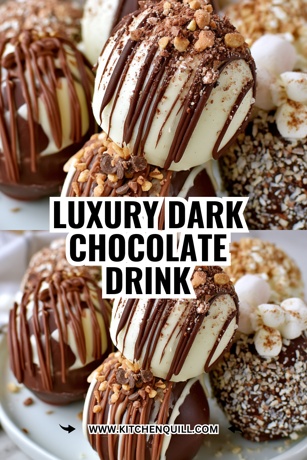 Luxury Dark Chocolate Hot Cacao — Aesthetic Winter Drink