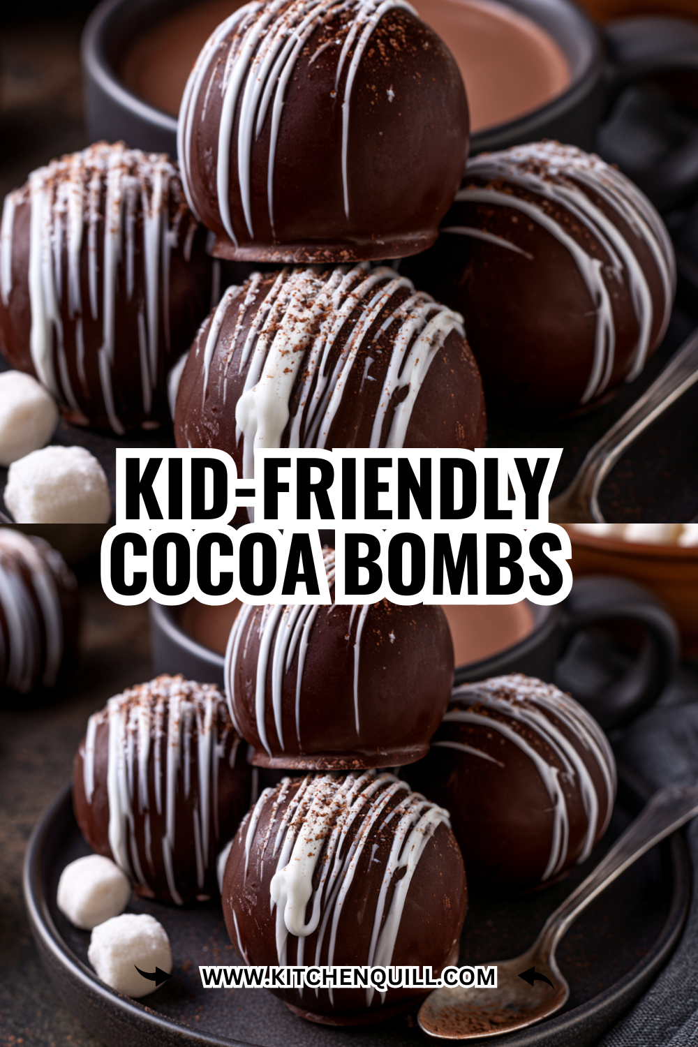 Kid-Friendly Cocoa Bombs with Marshmallows — Family Holiday Tradition