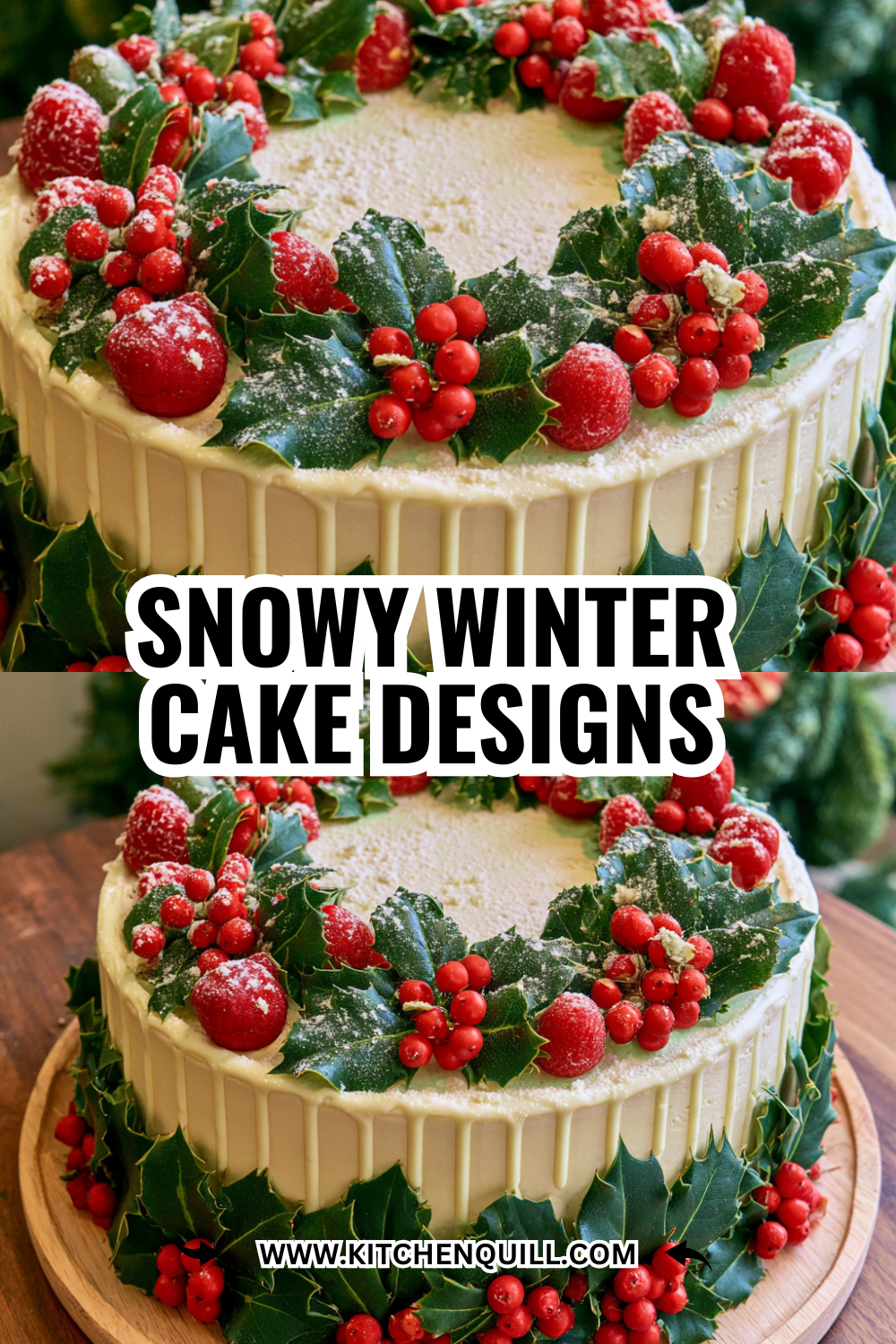 Snowy Winter Cake Designs That Look Like Frosted Dreams