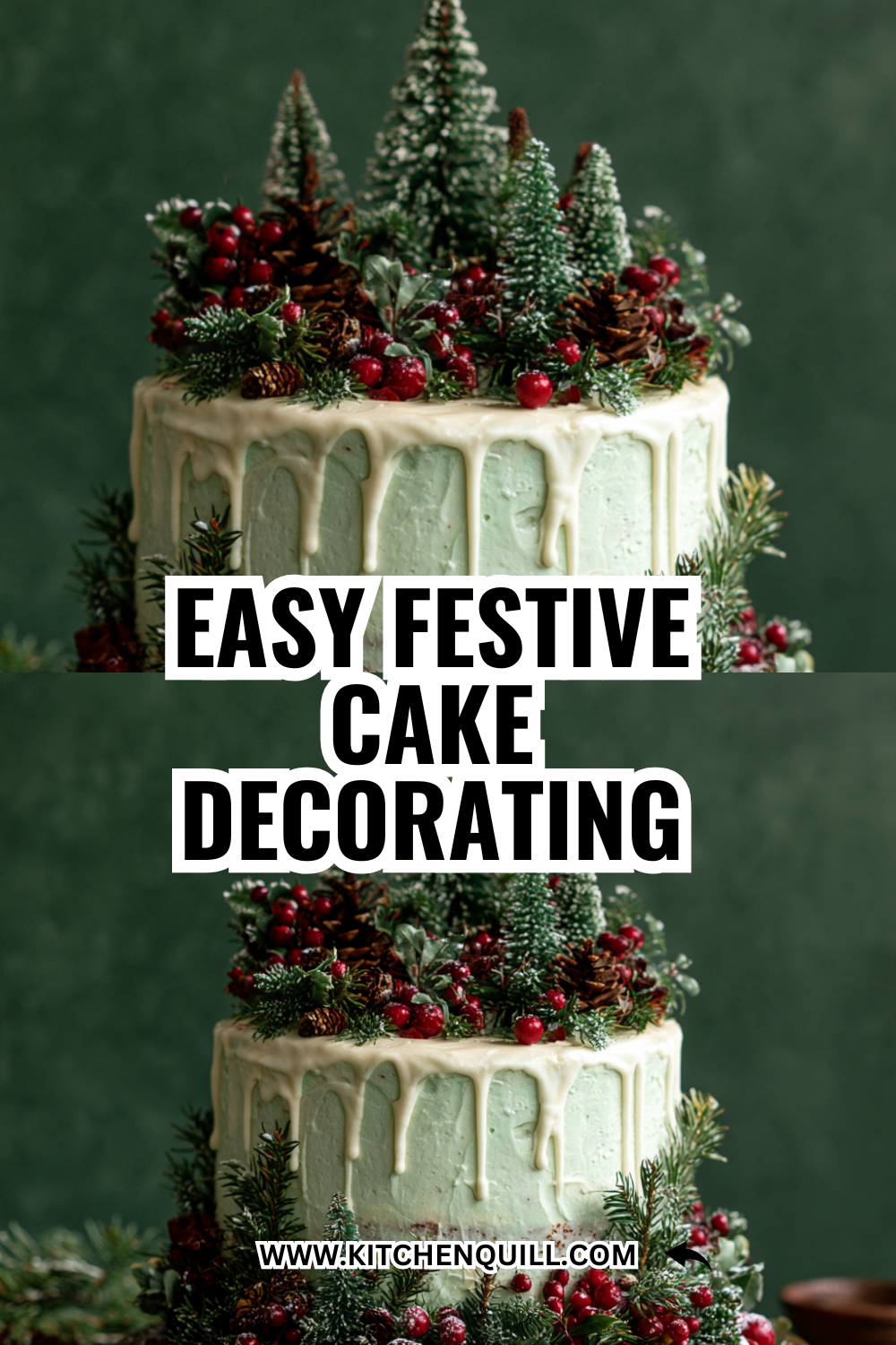 Easy Christmas Cake Decorating Ideas Using Just Buttercream