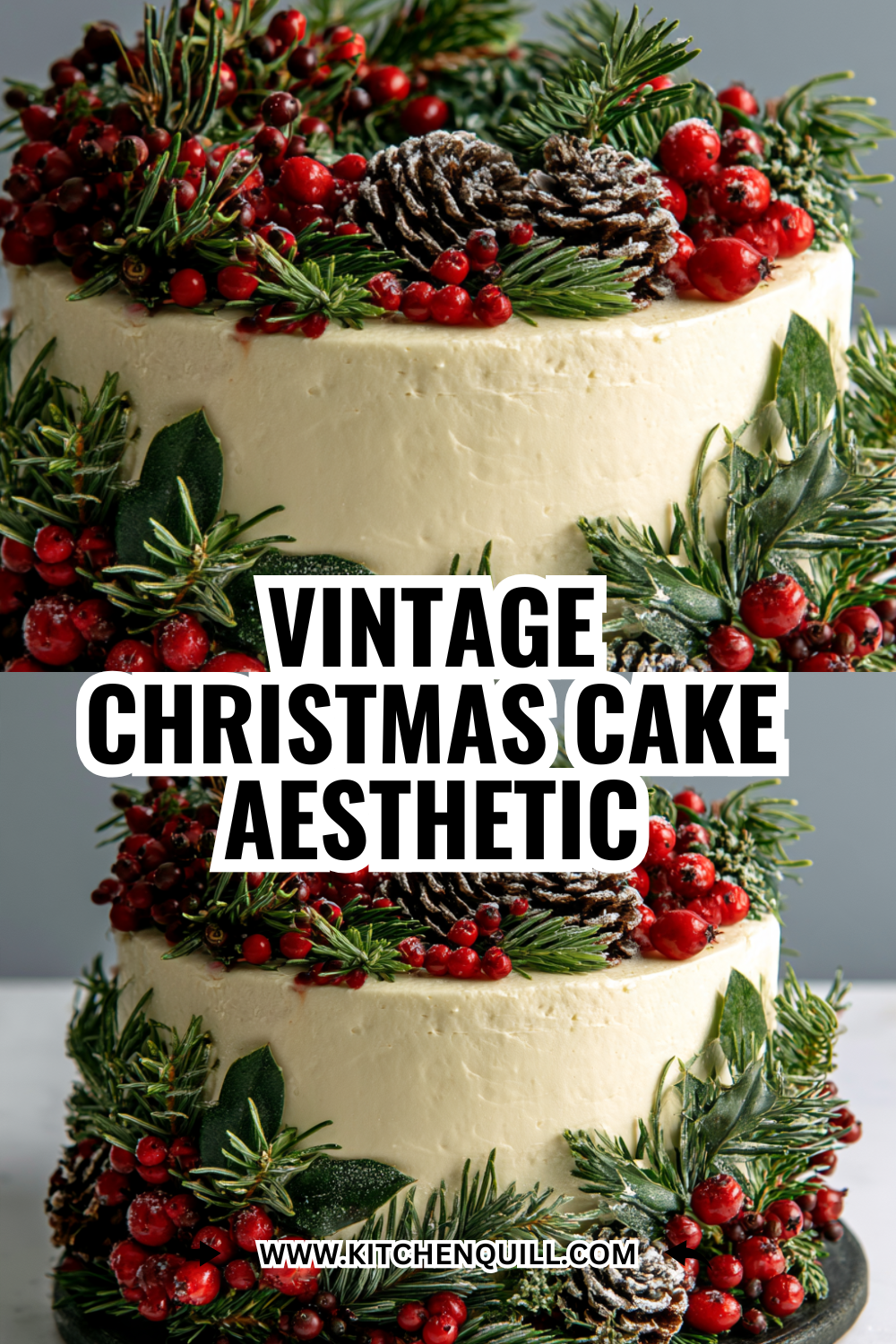 Vintage Christmas Cake Aesthetic That Feels Nostalgic and Cozy
