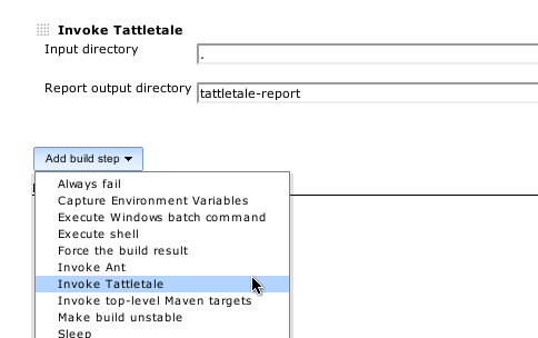 Tattletale  Jenkins plugin