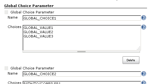 Global Choice Parameter in System Configuration