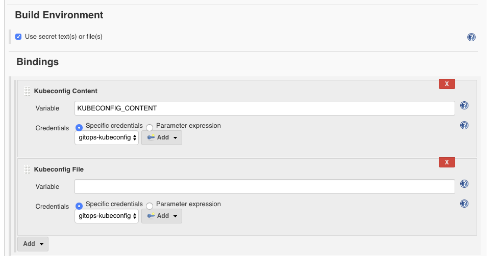 Kubeconfig Contents Binding