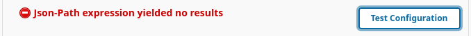 Faild Configuiration Validation (due to json-path)