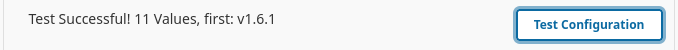 Successful Configuiration Validation
