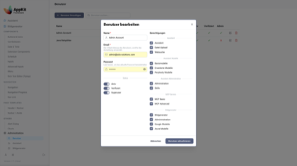 AppKit user management modal thumbnail