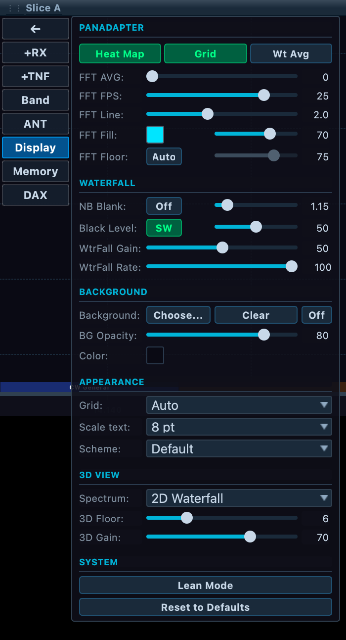 BG Opacity under Background row