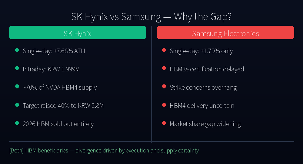 SK Hynix vs Samsung Electronics