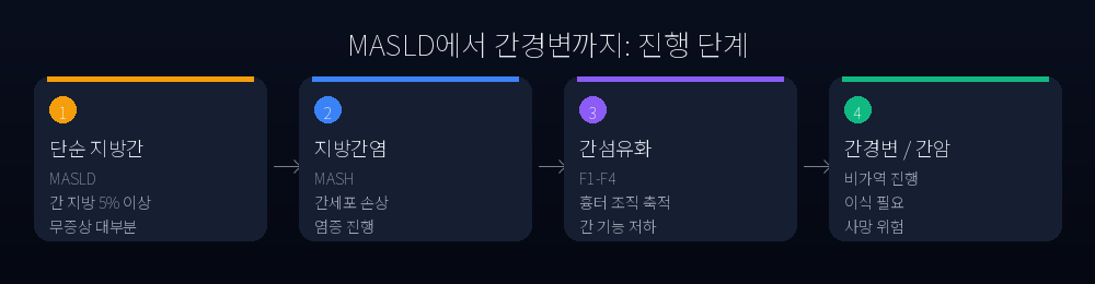 지방간 질병 진행 단계