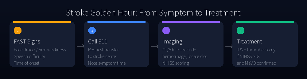 Stroke pathway from symptom to treatment