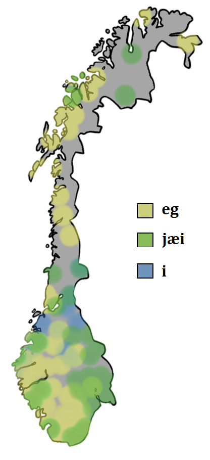 map of norway with first-person pronouns