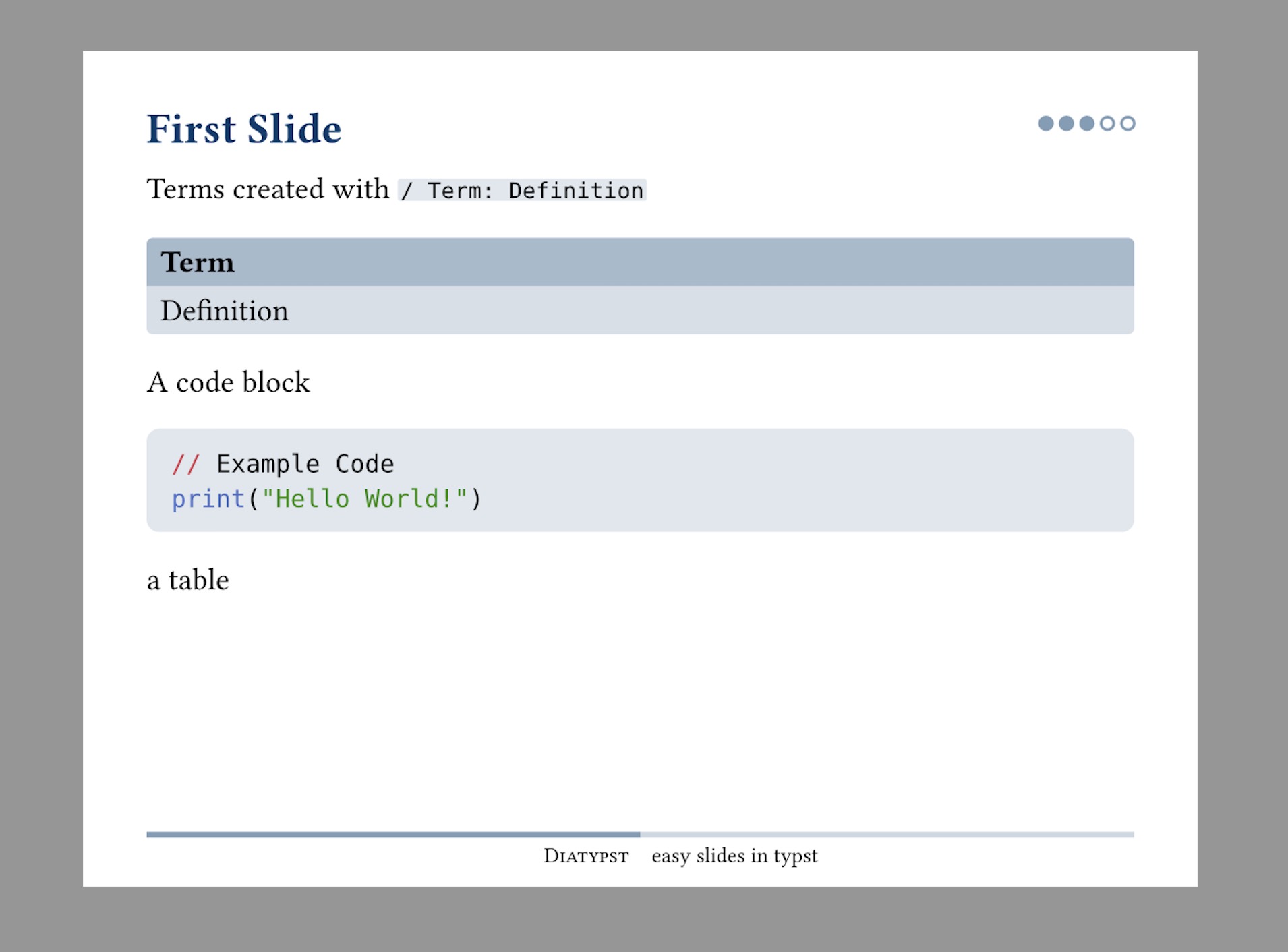 Example-Slide