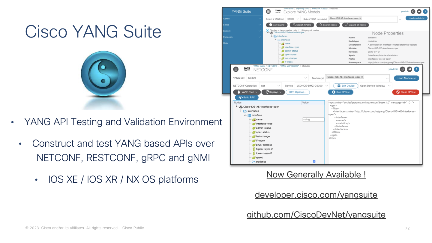 Cisco YANG Suite