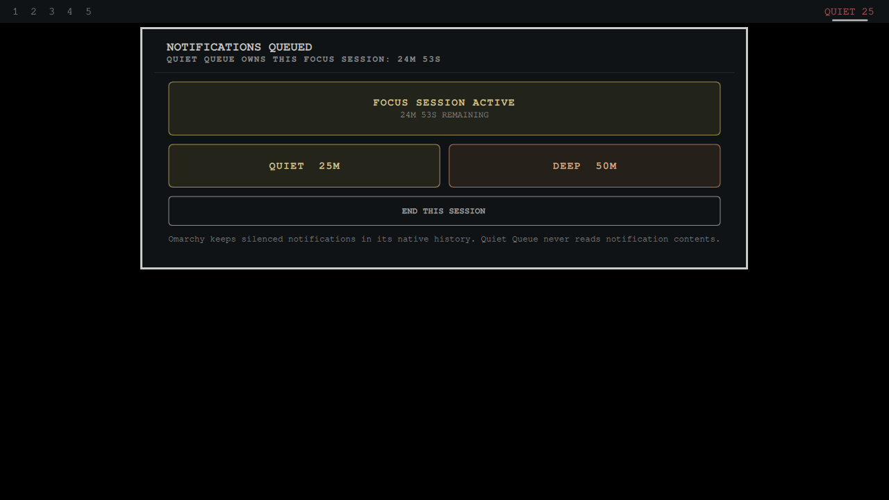 Quiet Queue plugin interface
