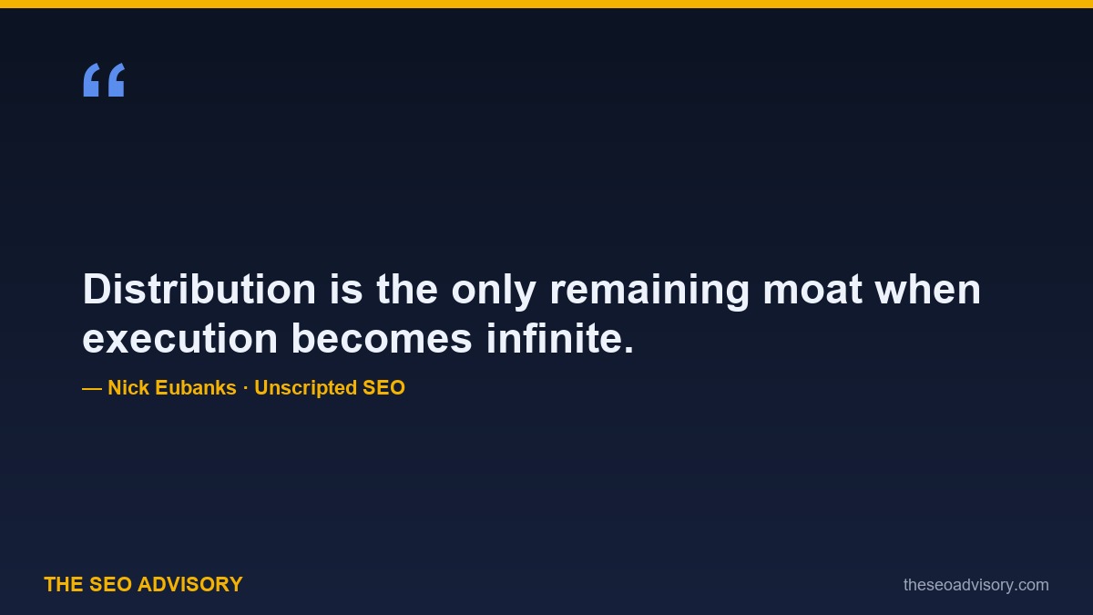 Nick Eubanks on distribution as the moat