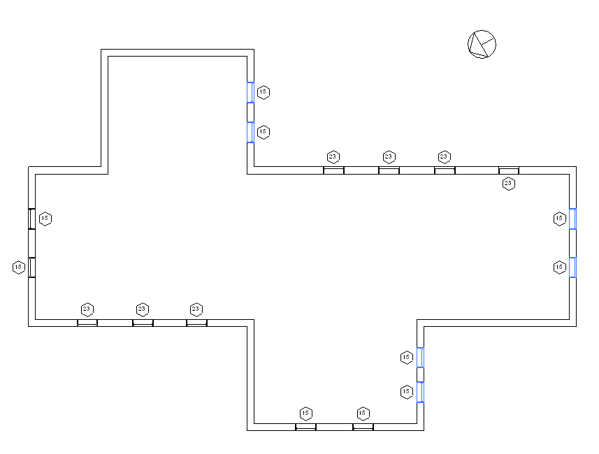 South facing windows and windows using project location