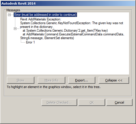 Dictionary key not found error