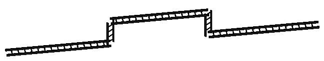 Cable trays without fittings
