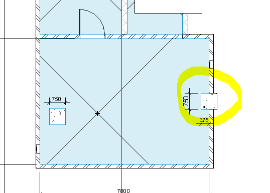 Column finish area