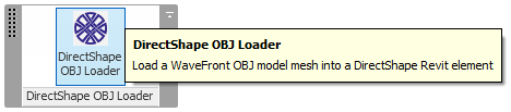 DirectObjLoader ribbon panel icon using embedded resources