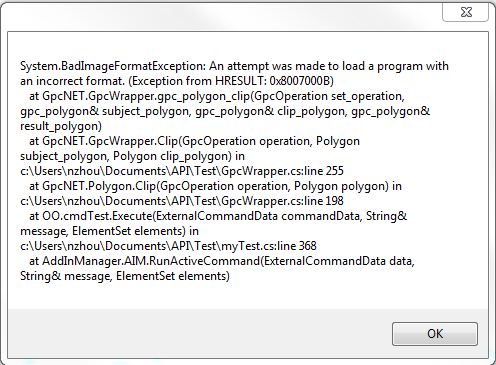 GpcNET exception