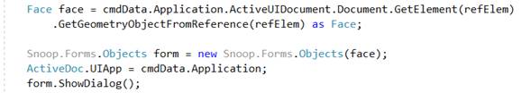 Snooping Face object