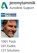 ±Jeremy's 1001st Autodesk discussion forum post
